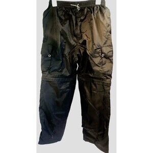 Energy Zone Track Pants Convertible Zip Off Shorts M 32 34 Womens Lined